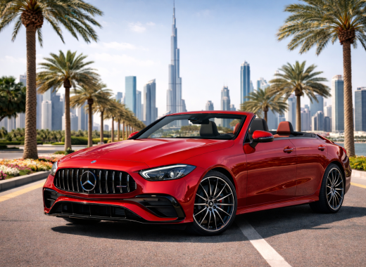 Rent Mercedes Benz C43 AMG convertible 2025 in Dubai