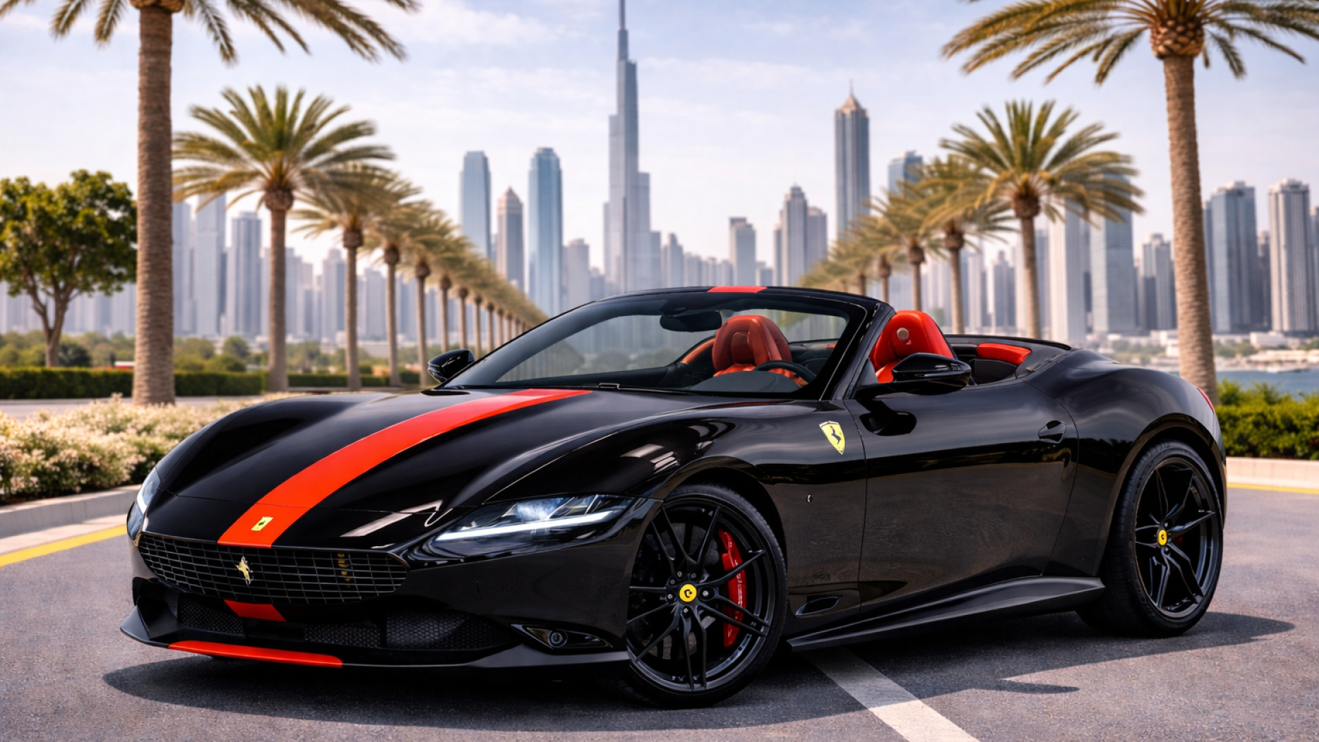 Rent Ferrari Roma Spyder 2023 in Dubai